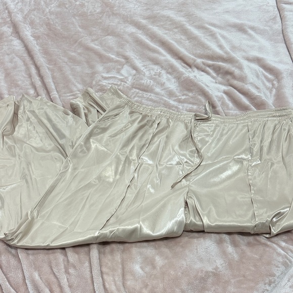 Fashion Nova Shimmering Cream Trousers - Picture 1 of 1